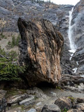 Takakkaw Falls bouldering