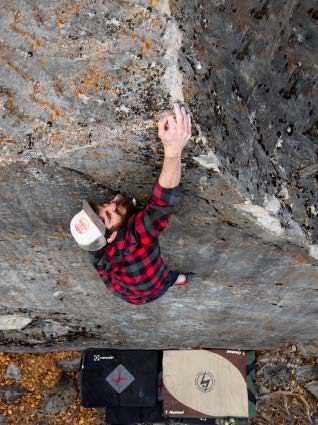 Frank Slide bouldering